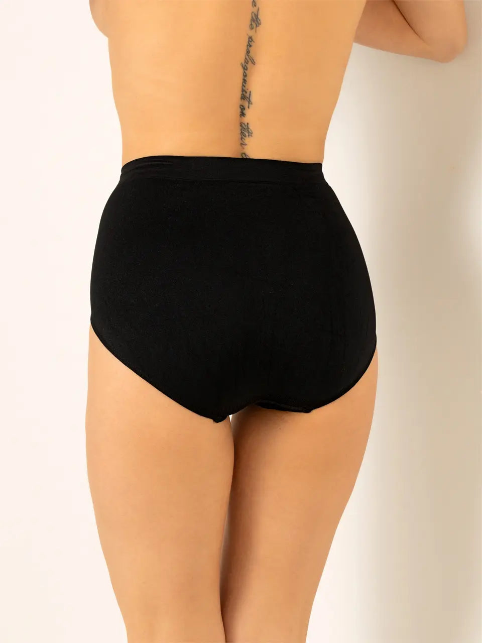 Seamless women's high waist panty in various colors, showcasing a smooth and comfortable design.