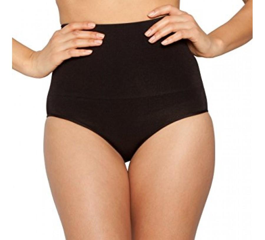 LAMONIR Hi-Waist Laser Cut Panty 1535283 showcasing seamless design and soft fabric.