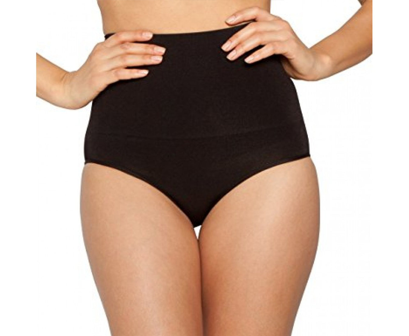 LAMONIR Hi-Waist Laser Cut Panty 1535283 showcasing seamless design and soft fabric.