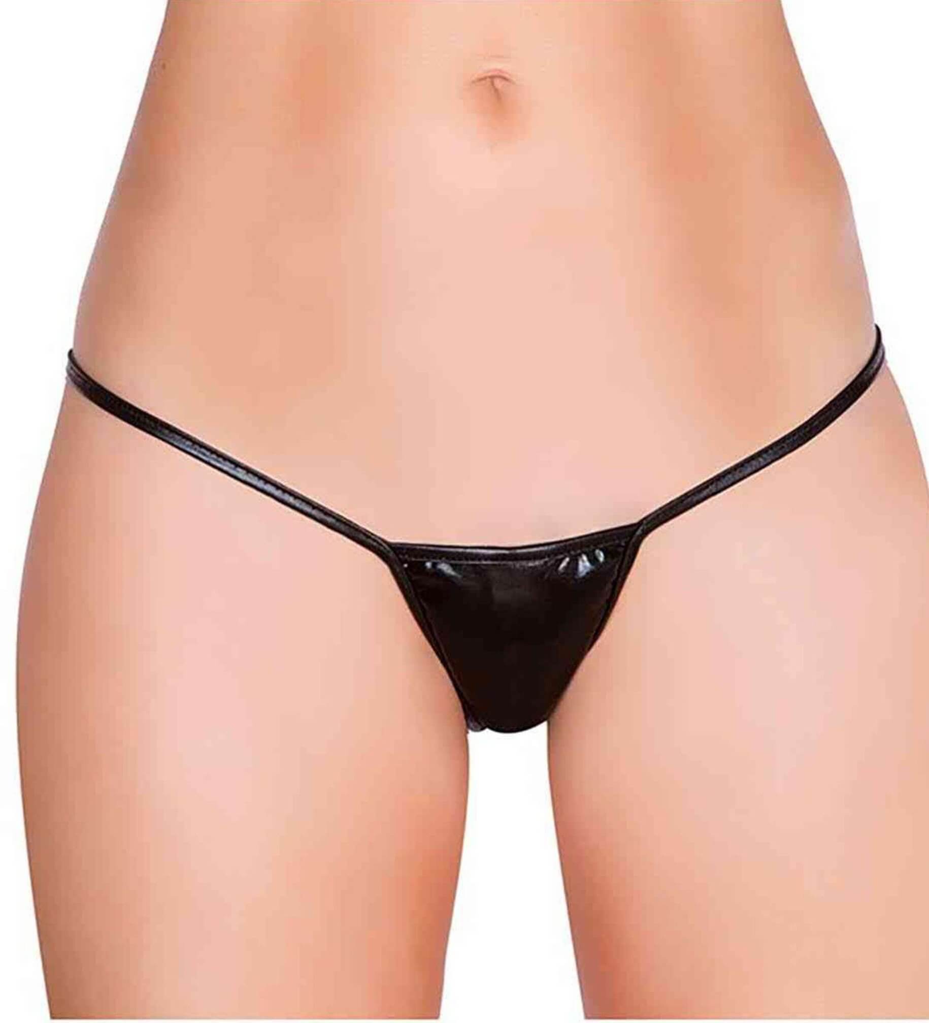 Shinny Metallic G String Thong in various metallic colors, showcasing its sleek design and minimal coverage.