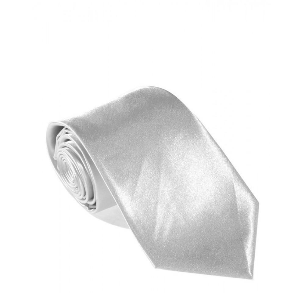 A luxurious solid necktie and matching hanky set in various colors, showcasing high-quality silk material.