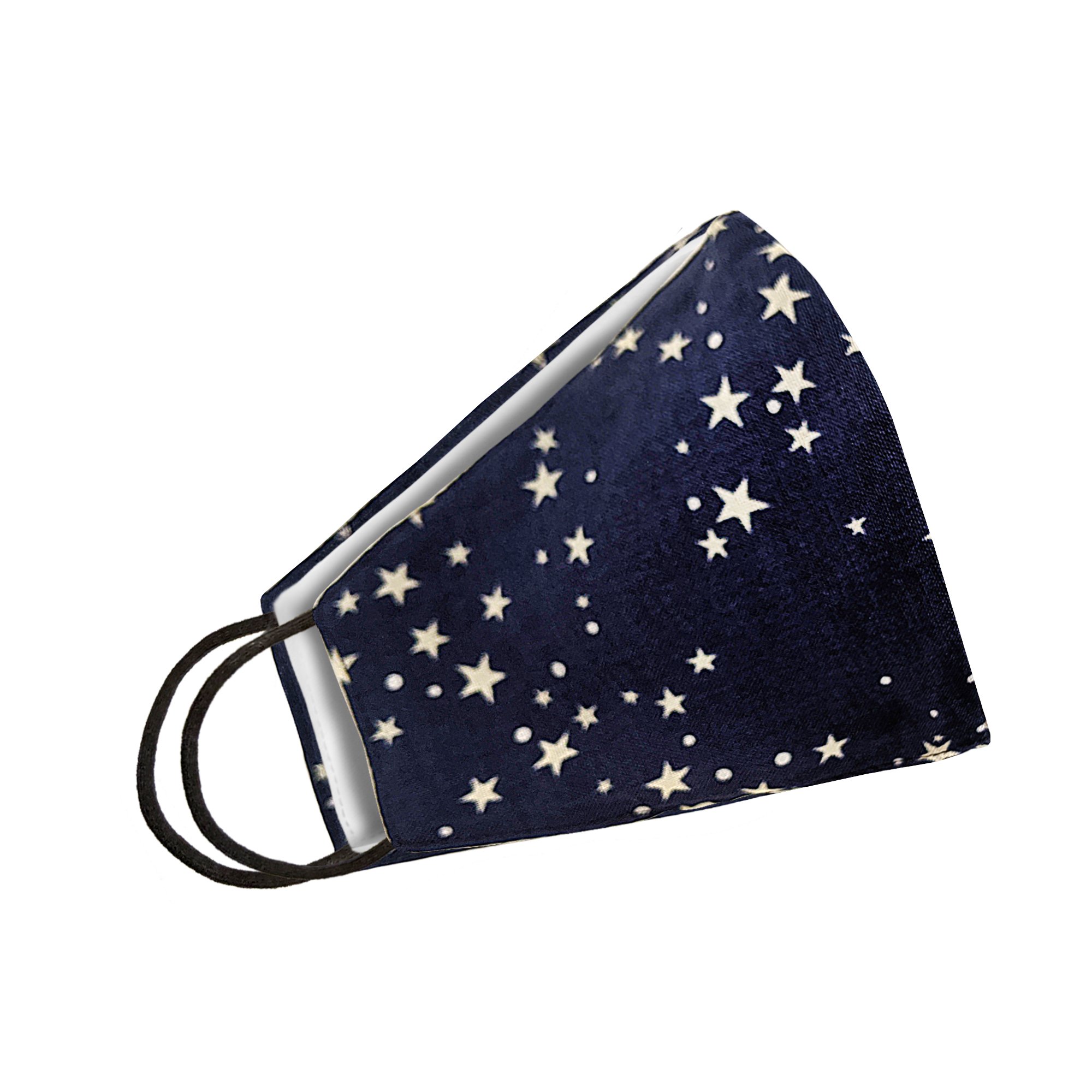 Stars Face Mask featuring a vibrant star pattern, designed for comfort and style, suitable for various activities and reusable.