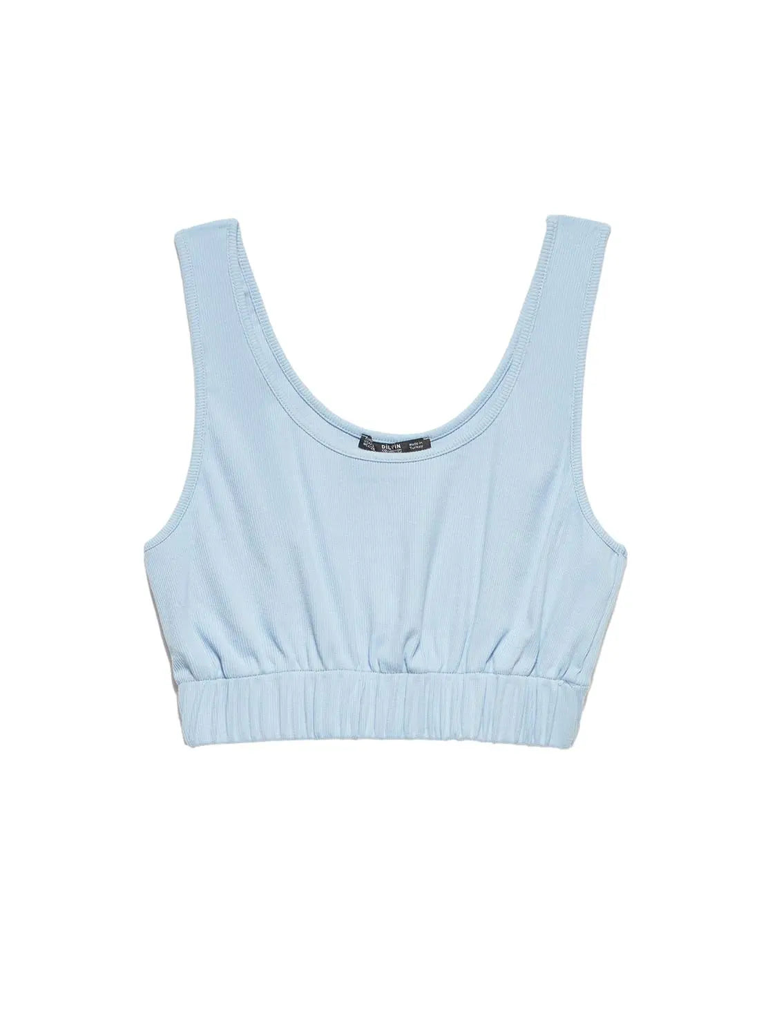 A stylish strappy top made from 96% cotton and 4% elastane, featuring thin straps and a comfortable fit.