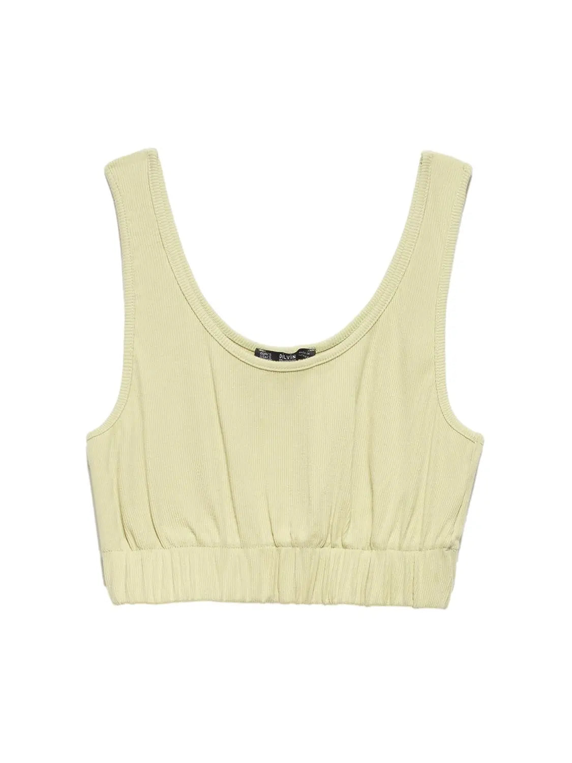 A stylish strappy top made from 96% cotton and 4% elastane, featuring thin straps and a comfortable fit.