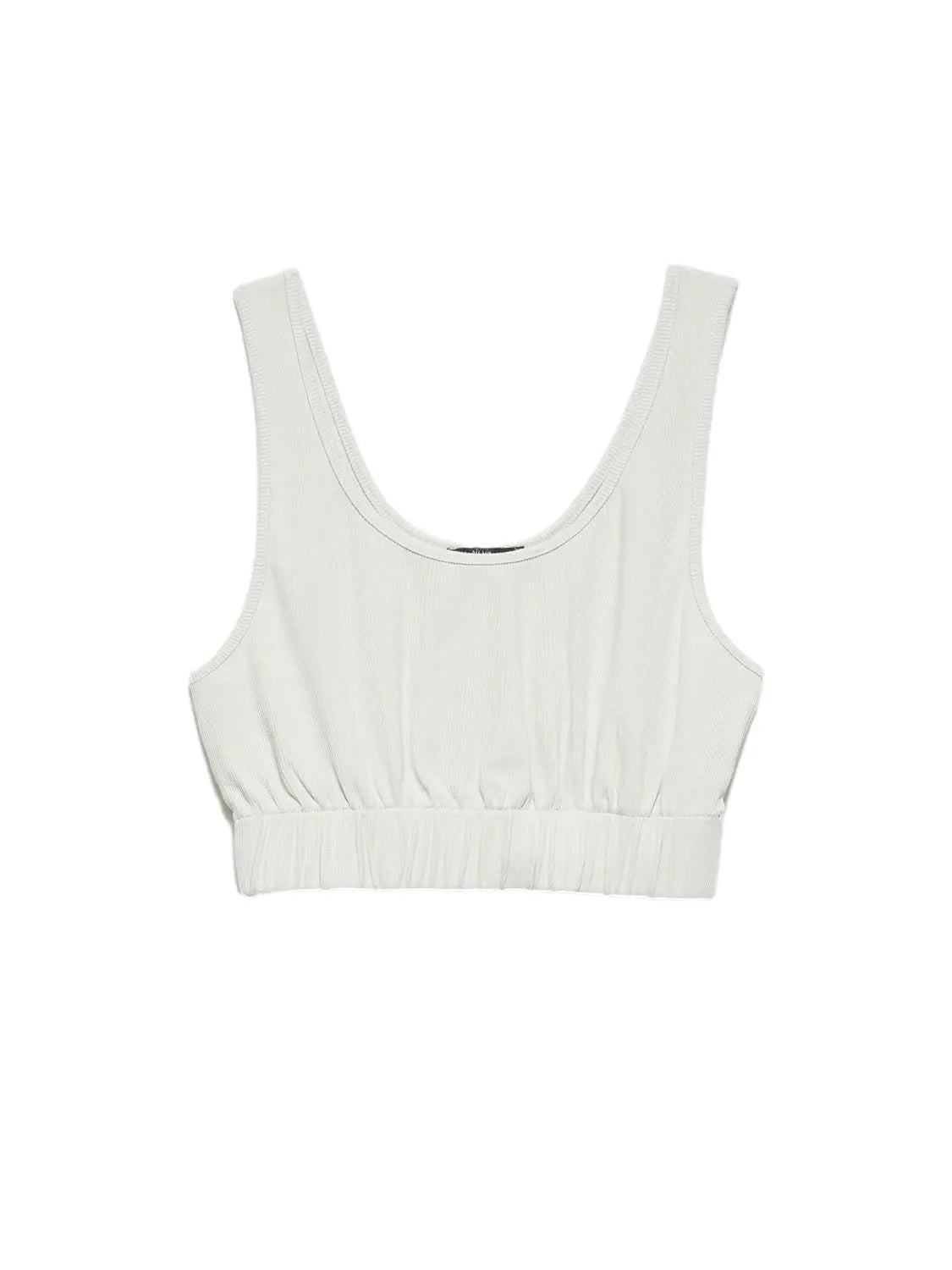 A stylish strappy top made from 96% cotton and 4% elastane, featuring thin straps and a comfortable fit.