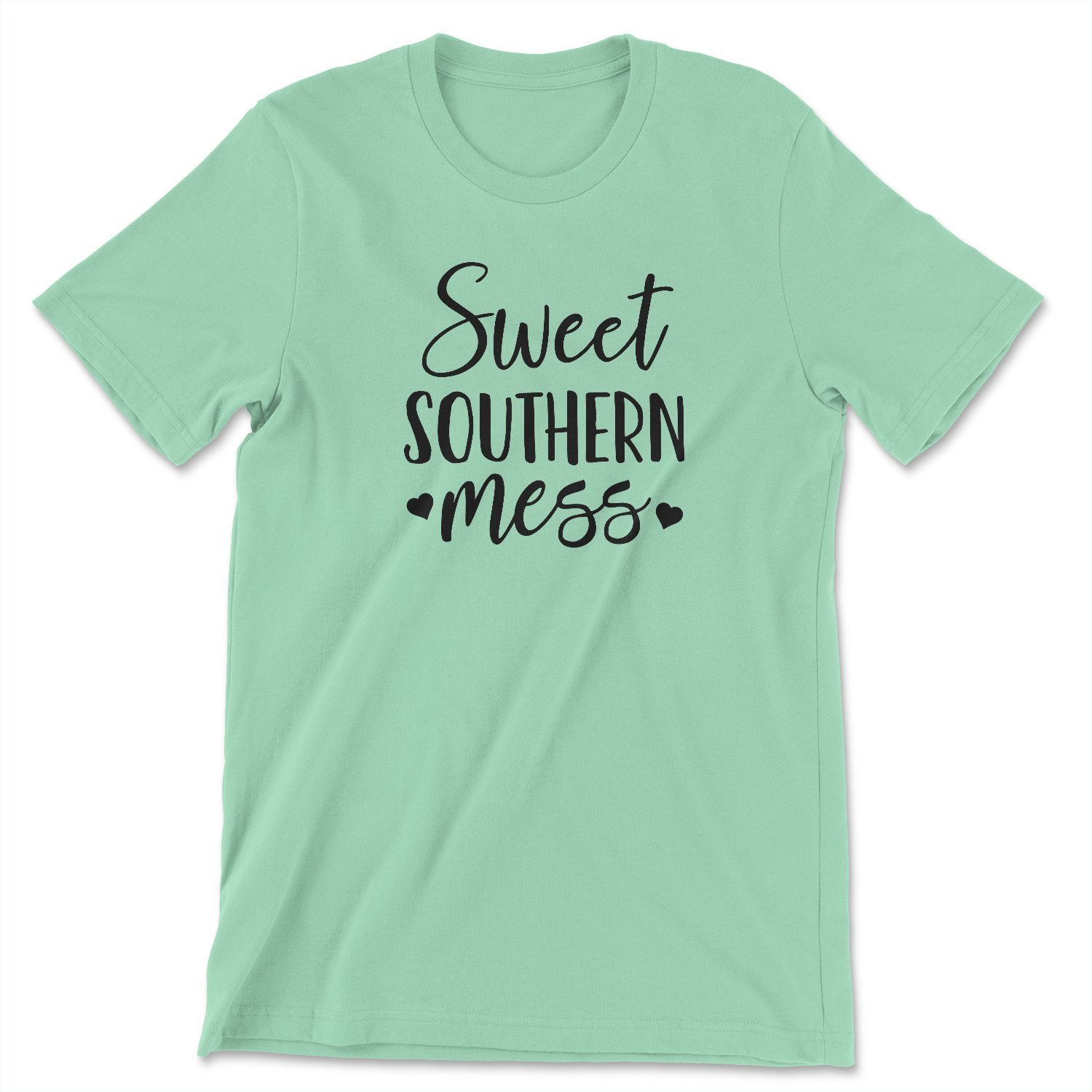 Sweet Southern Mess Tee featuring a stylish design, unisex fit, and high-quality print, made in the USA.