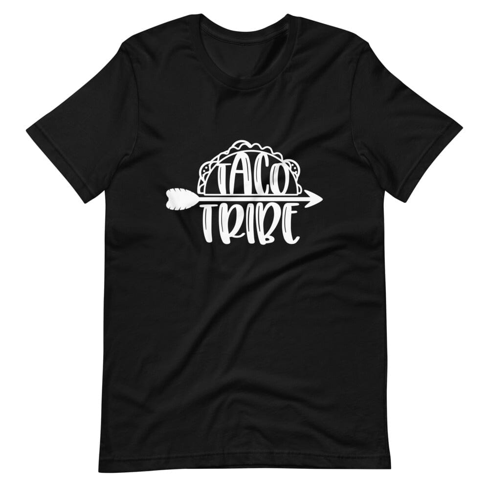 A stylish Taco Tribe Tee featuring a unique design, made from soft 100% Ringspun Cotton, perfect for casual wear.