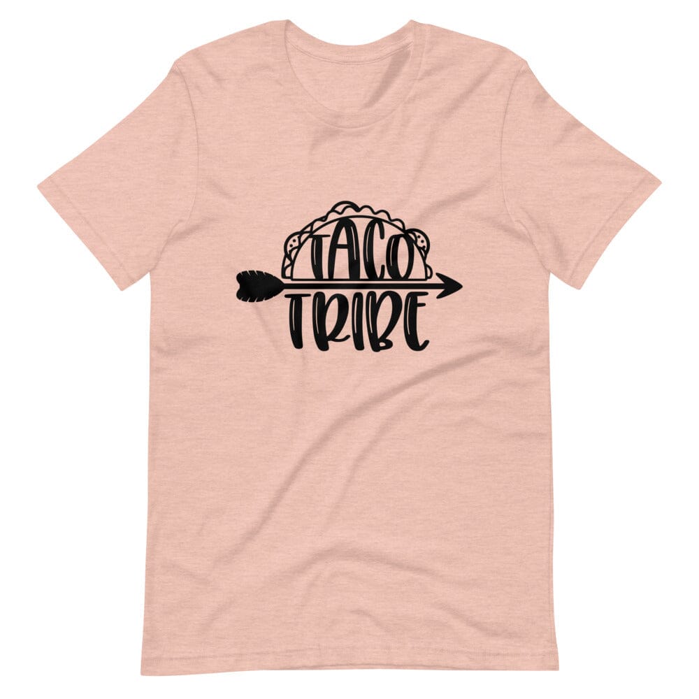 A stylish Taco Tribe Tee featuring a unique design, made from soft 100% Ringspun Cotton, perfect for casual wear.