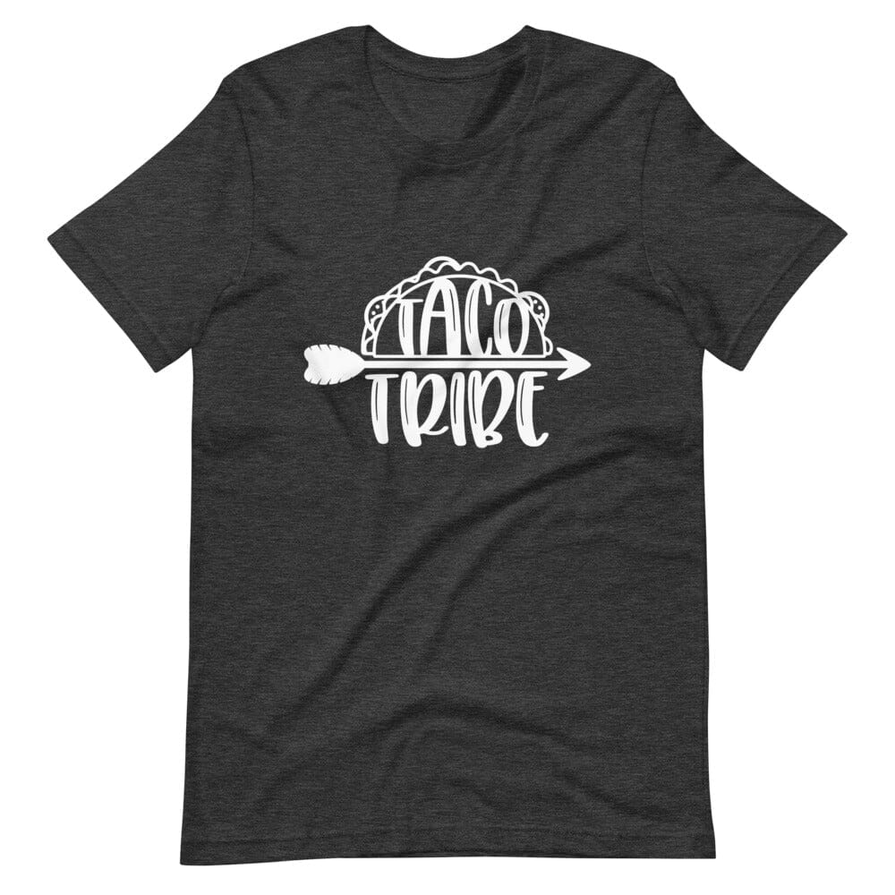 A stylish Taco Tribe Tee featuring a unique design, made from soft 100% Ringspun Cotton, perfect for casual wear.