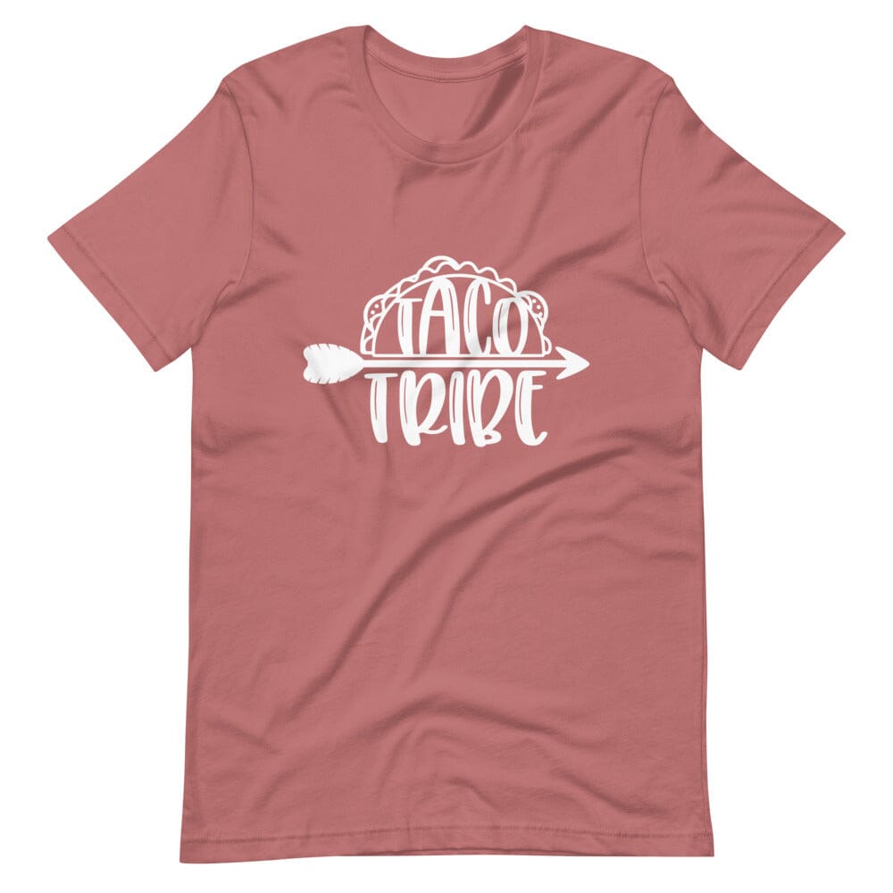 A stylish Taco Tribe Tee featuring a unique design, made from soft 100% Ringspun Cotton, perfect for casual wear.