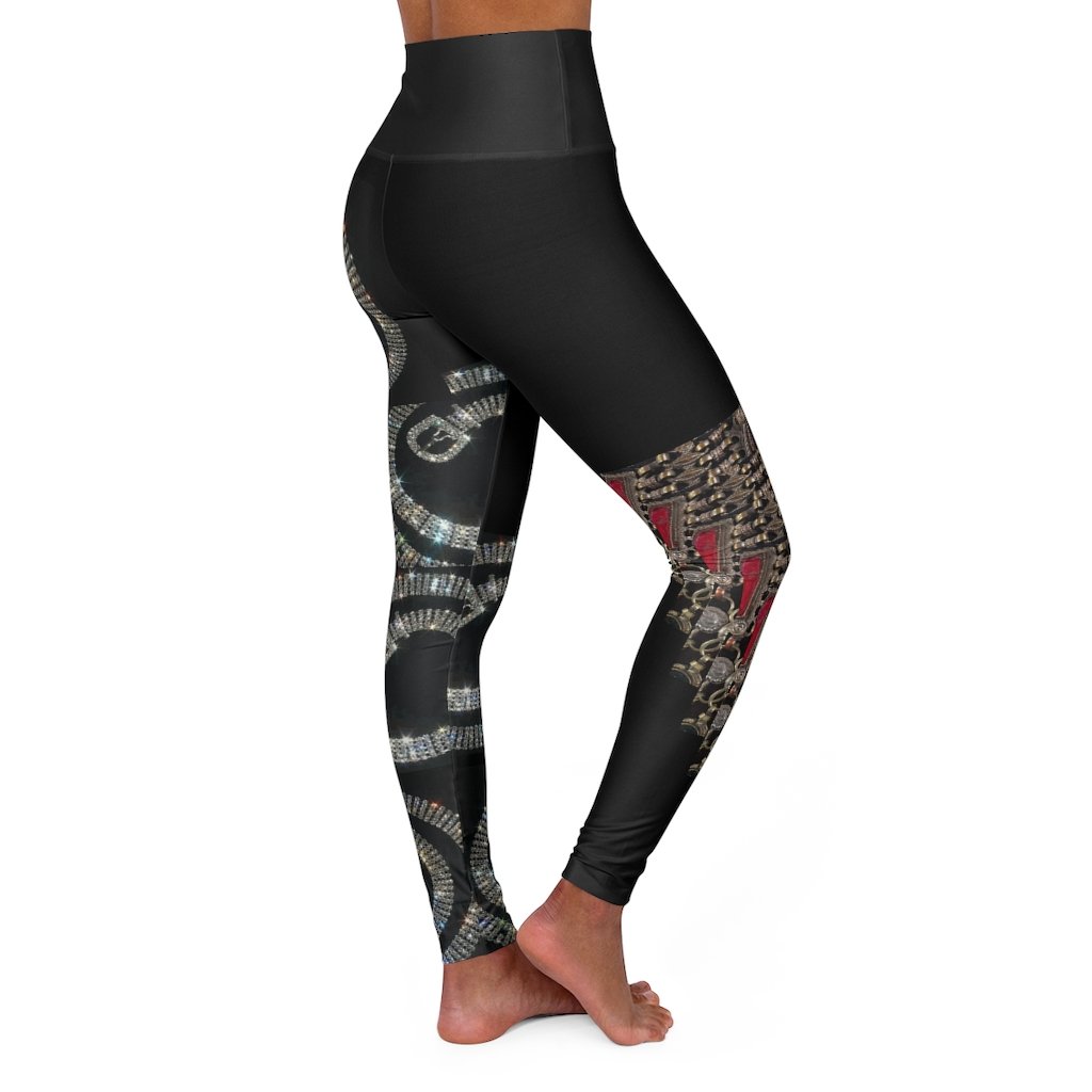 The Cora Yoga Leggings in a stylish high-waisted design, showcasing a skinny fit and durable fabric.