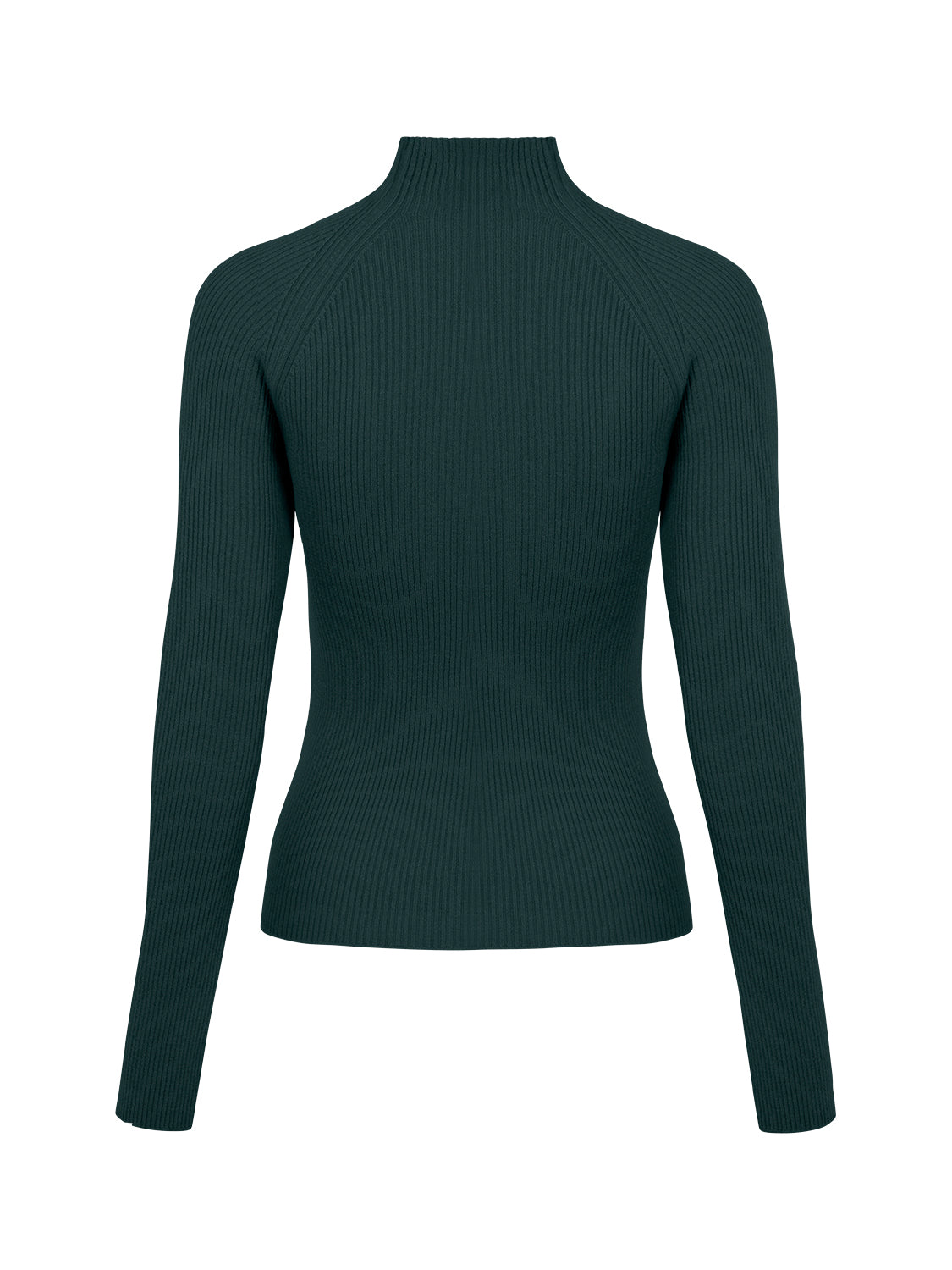 A cozy turtleneck knit sweater in a soft fabric, featuring long sleeves and a stylish design, perfect for layering in colder weather.