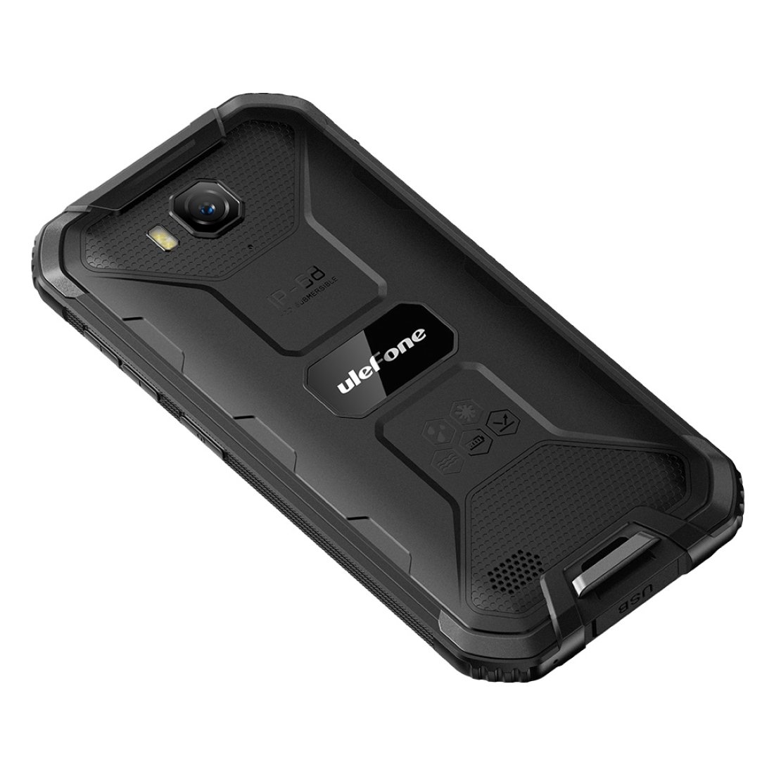 Ulefone Armor X6 rugged phone showcasing its durable design, waterproof features, and vibrant display.