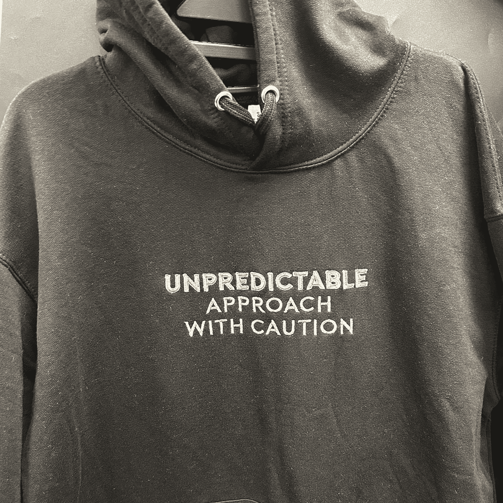 Unpredictable Patch&Pops sweatshirt featuring a classic crew neckline and embroidered embellishments, perfect for casual wear.