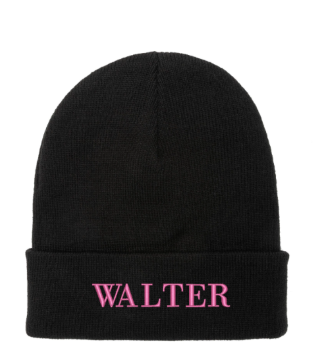 WALTER EMBROIDERED SOFT SPUN BEANIE featuring stylish embroidery, soft fabric, and a comfortable fit, designed in Los Angeles.