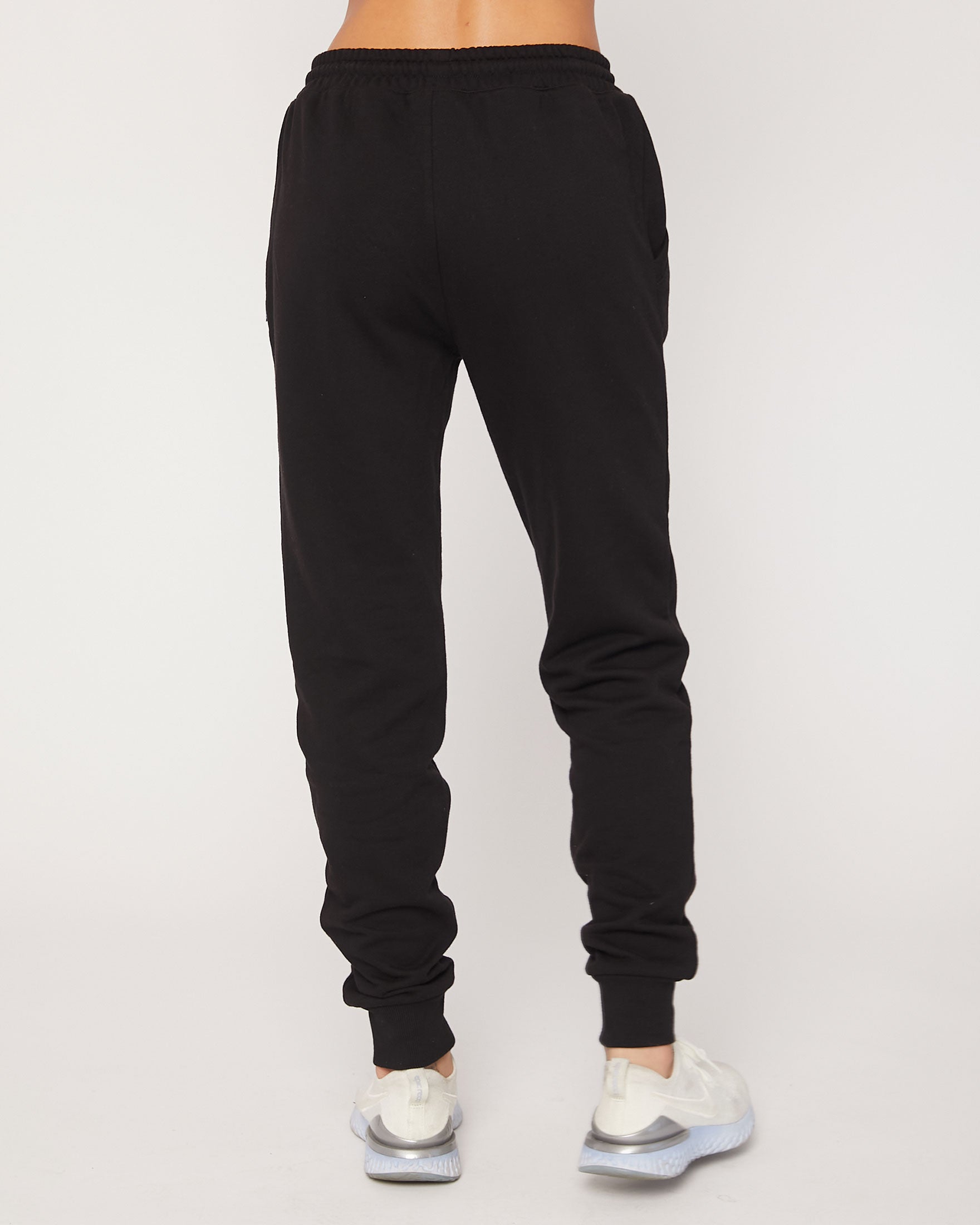 A pair of stylish Weekend French Terry Joggers in a cozy fabric, perfect for lounging or casual outings.