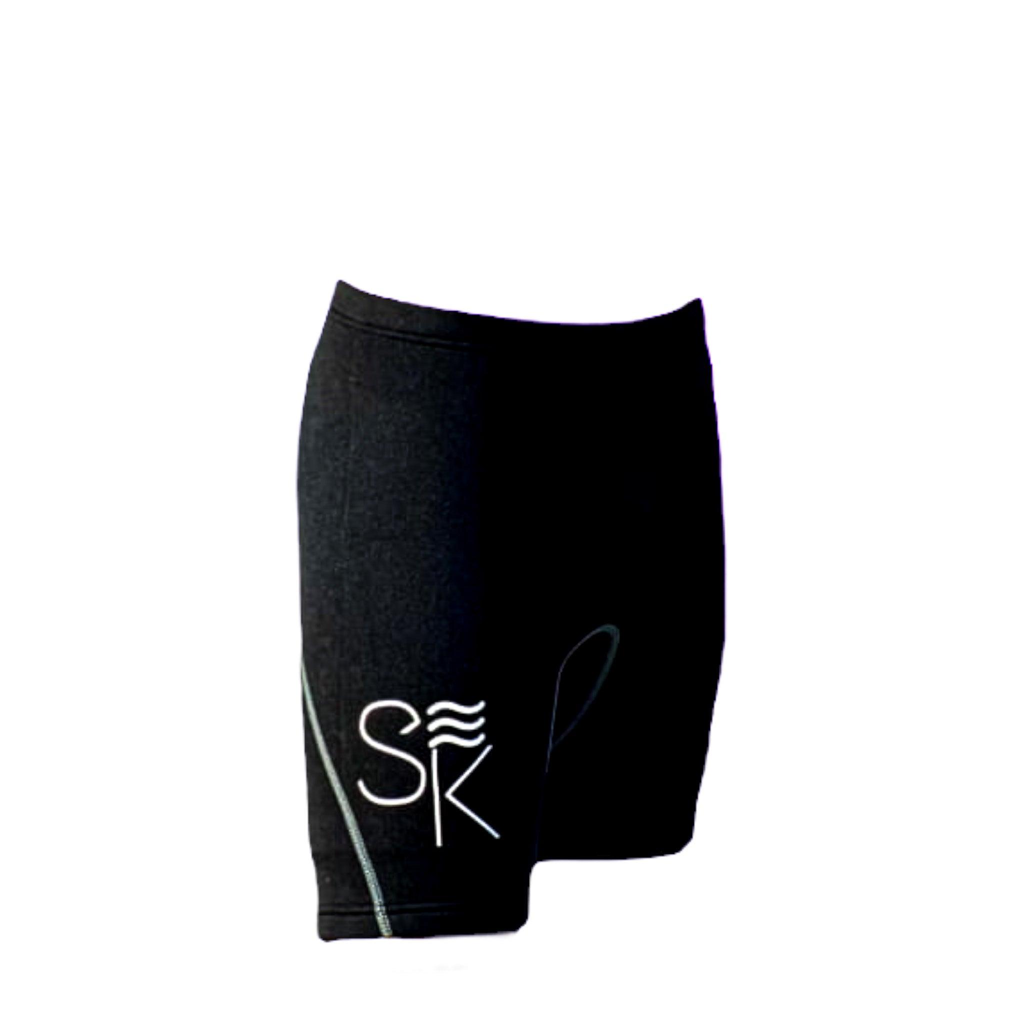 A pair of unisex beach swimsuit shorts made from 3mm neoprene, designed for comfort and sun protection, suitable for various beach activities.