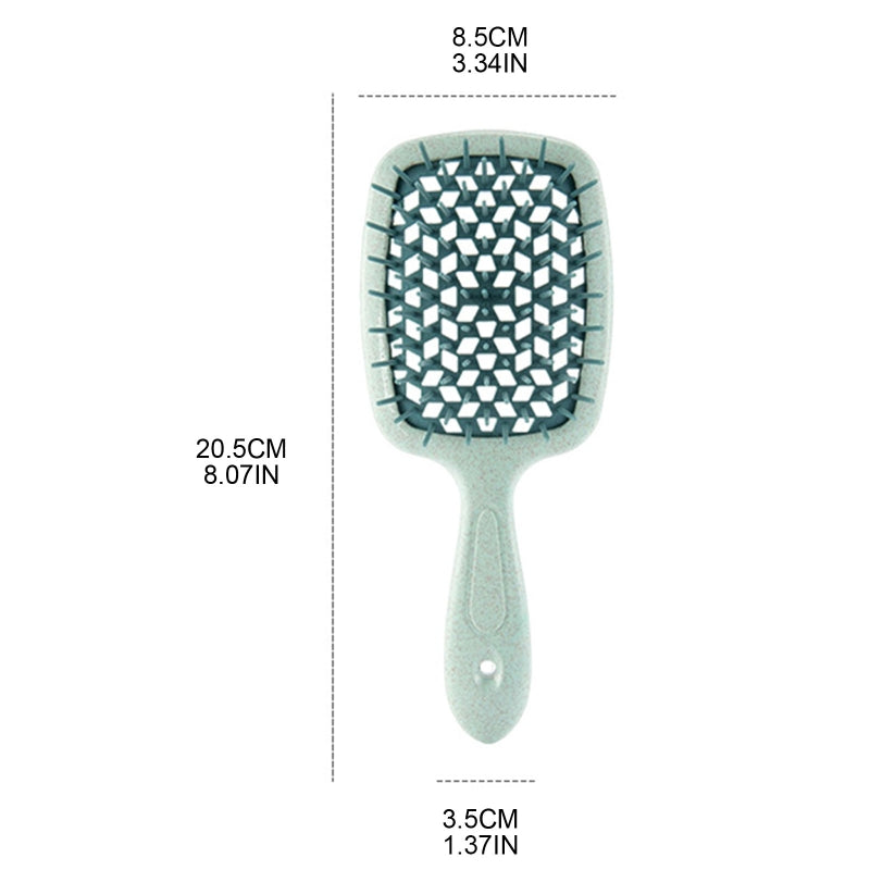 Wide Detangling Brush designed for textured and curly hair, featuring wide bristles for gentle detangling.