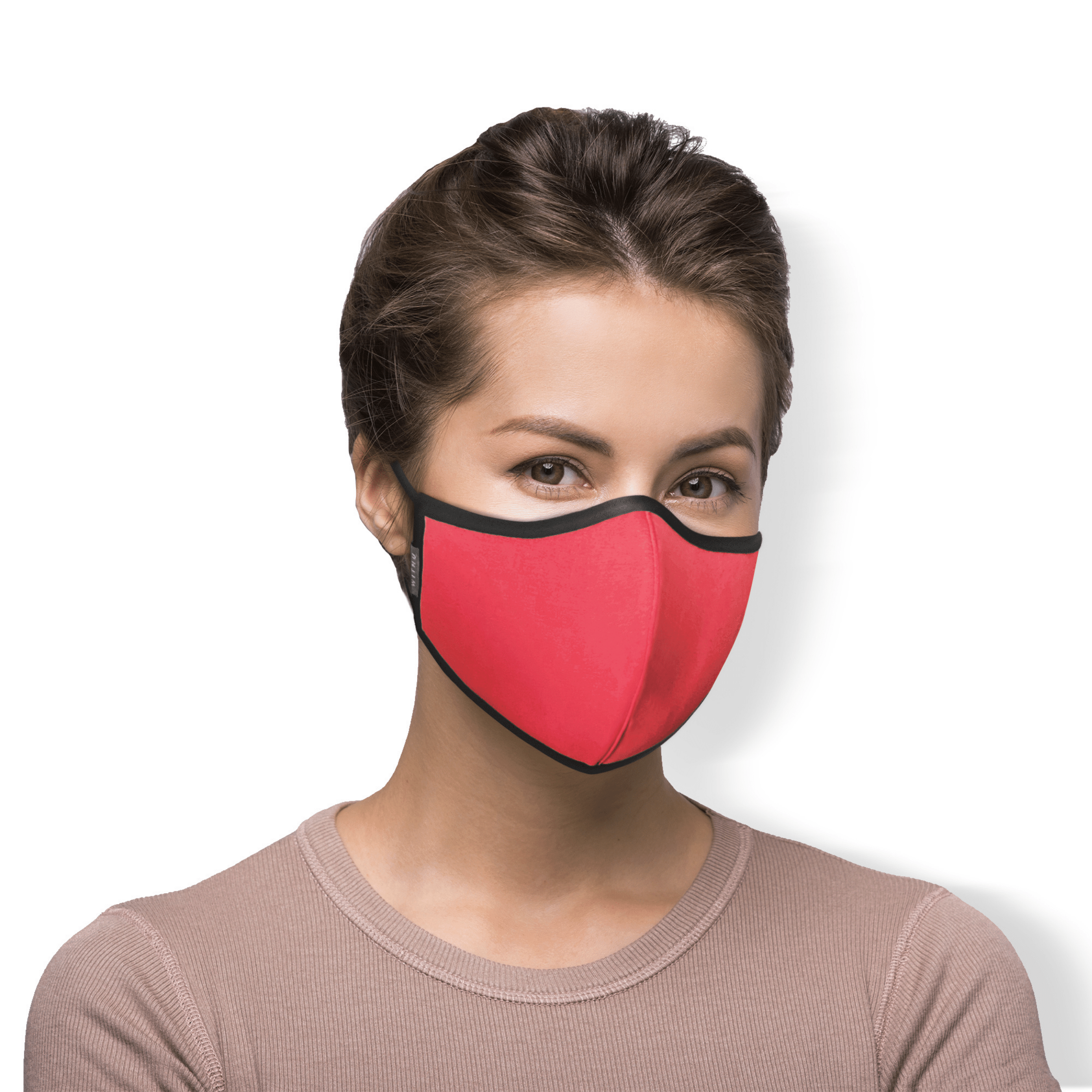 WITH U Washable Reusable Face Masks featuring a three-layer design with stretchable ear loops, suitable for men and women.