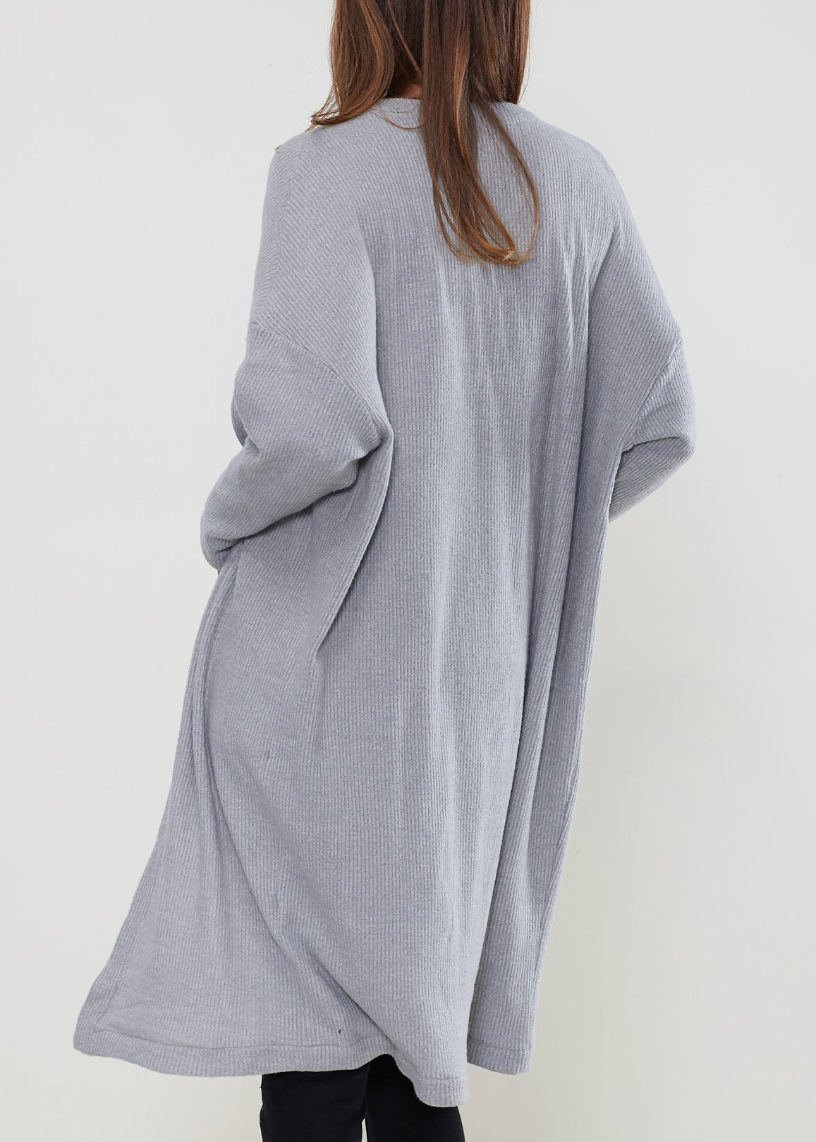 A stylish Women's Long Duster Cardigan featuring an open front design, made from a soft fabric blend, perfect for layering.