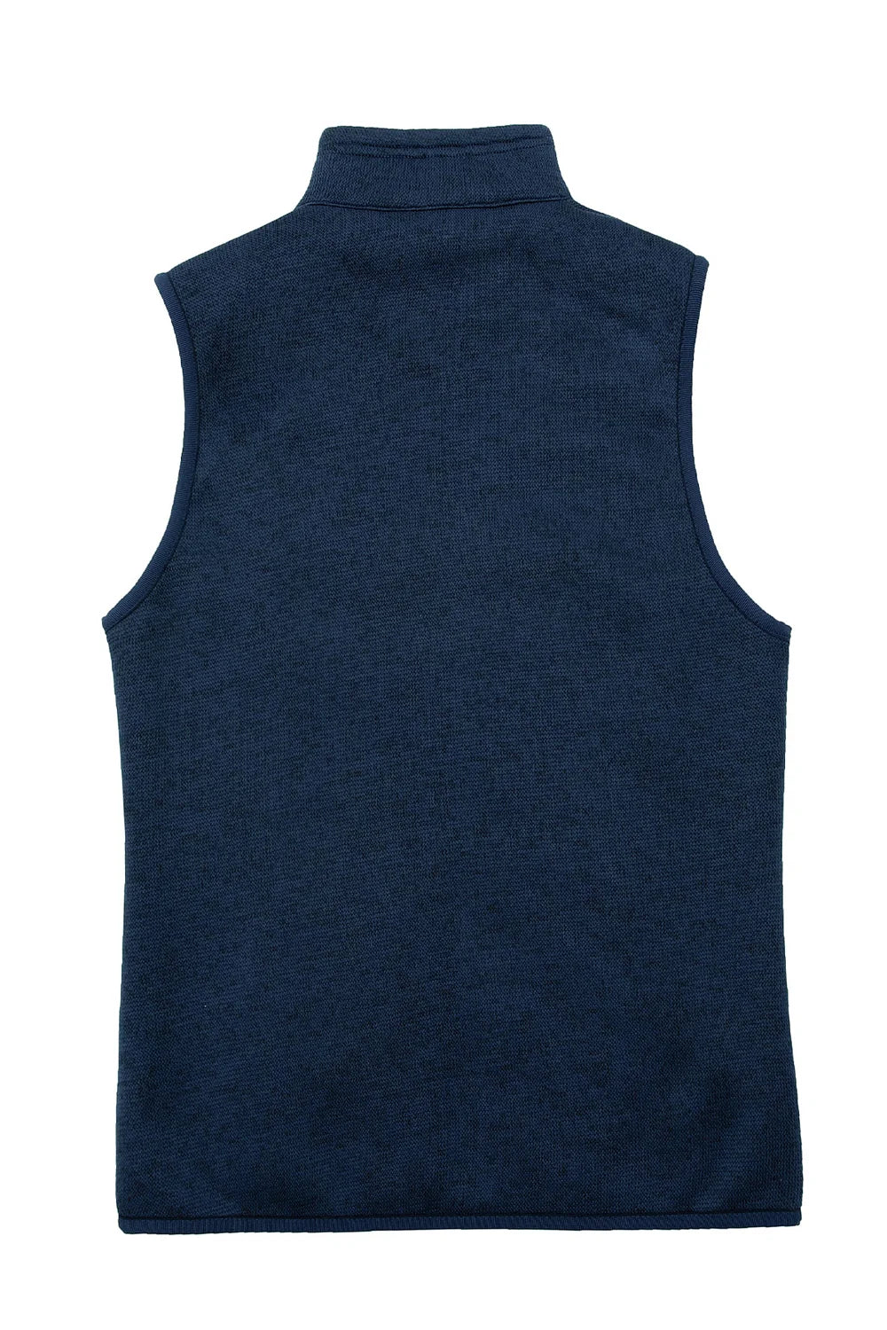 Women's Sherpa Lined Sweater Fleece Vest in a stylish design, featuring zip closure and multiple pockets.