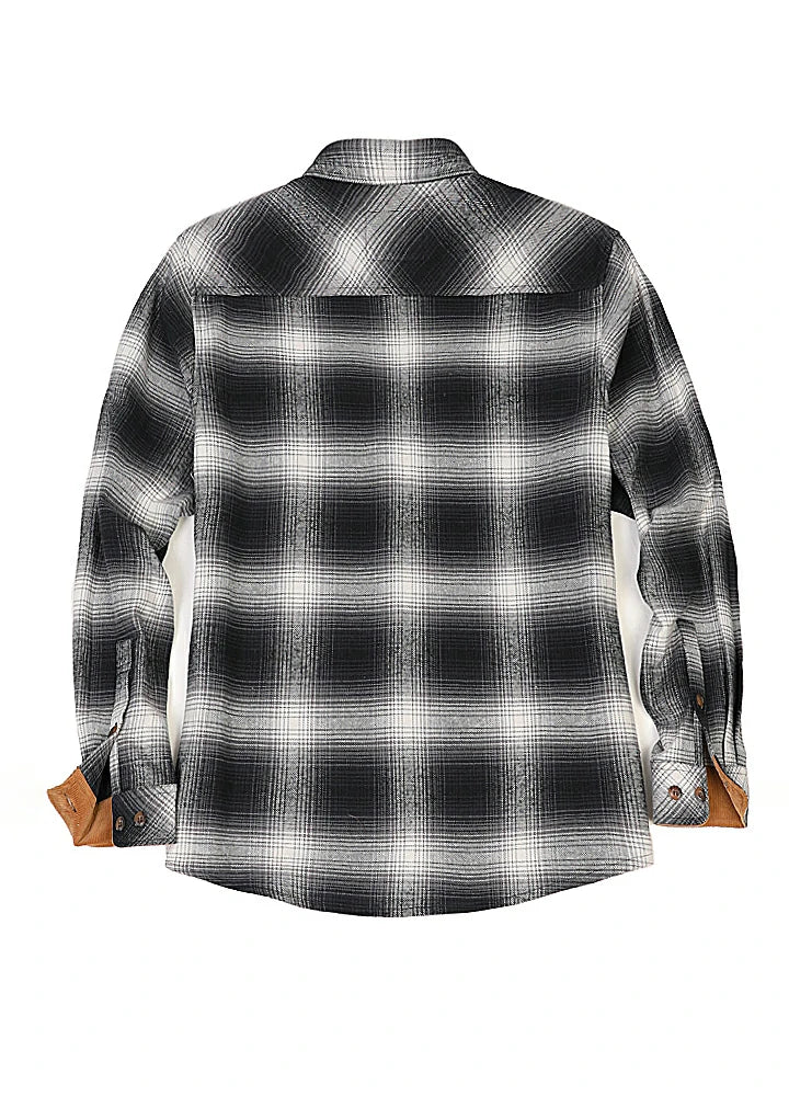 Women's Timberline Midweight Flannel Shirt in 100% cotton with corduroy trim, showcasing a classic button-up design.