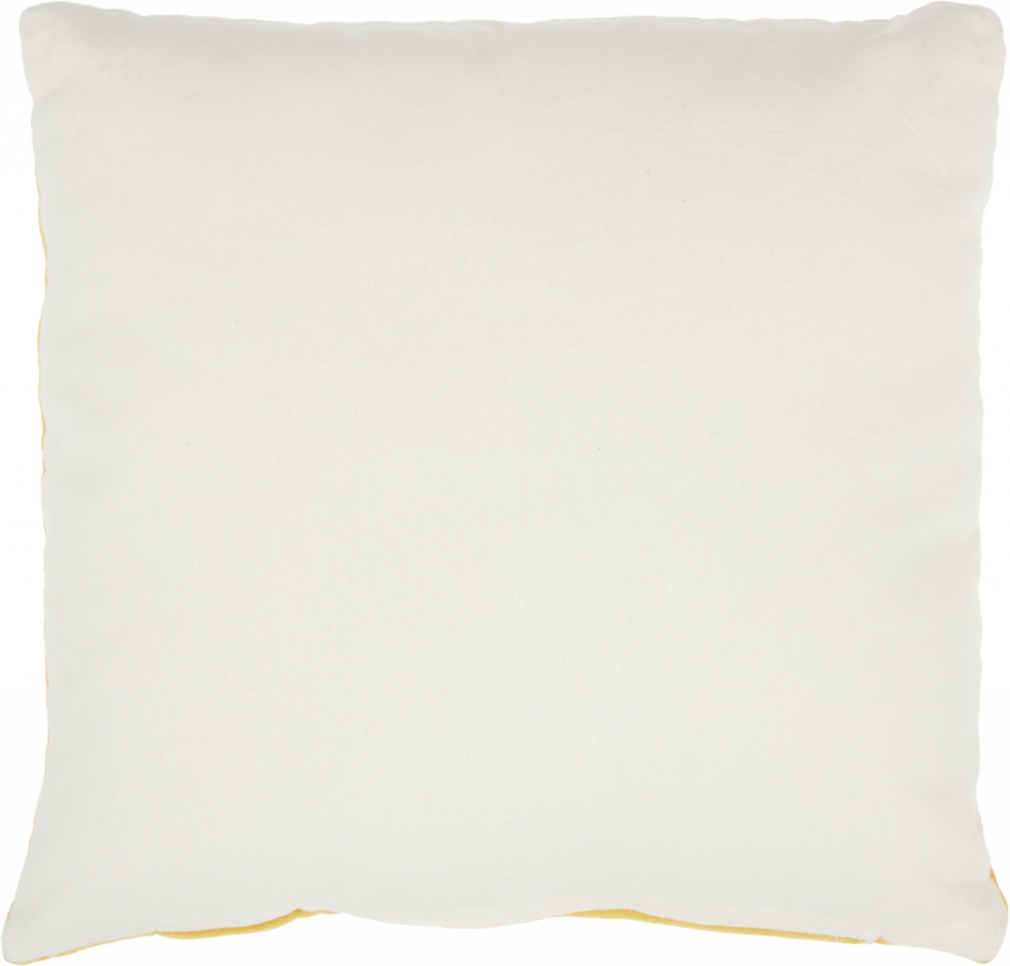 A vibrant yellow velvet throw pillow with a soft texture, perfect for modern home decor.