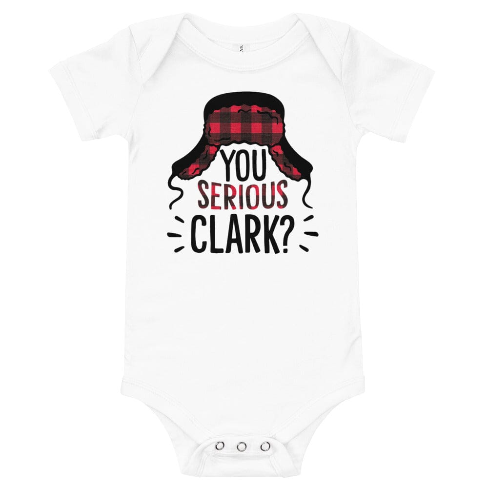 You Serious Clark? Onesie in soft cotton with playful print and snap closures, perfect for babies.