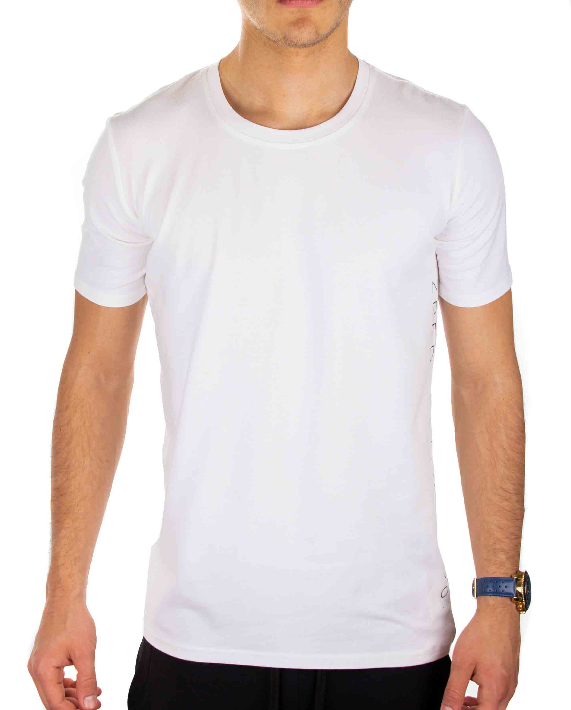 ZRED Athletics Basic Tee in white for men, showcasing a stylish and comfortable design suitable for athletic and casual wear.