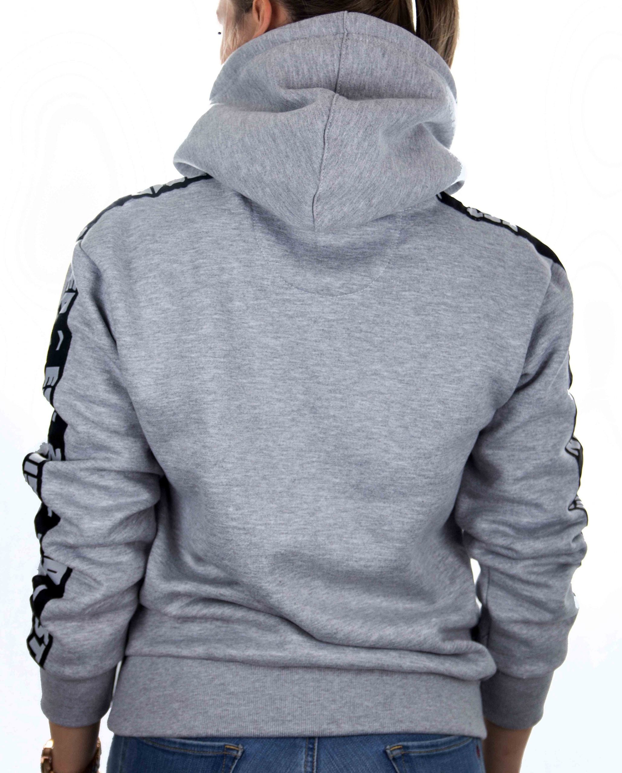 ZRED Origin Hoodie in grau für Damen, stilvoll und bequem, ideal für kältere Tage.