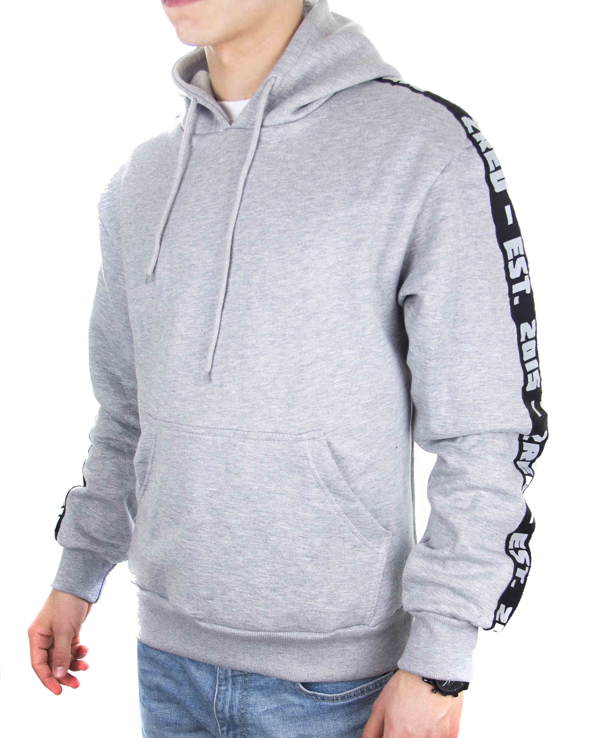 ZRED Origin Hoodie in grau für Herren, stilvoll und bequem, ideal für kältere Tage.