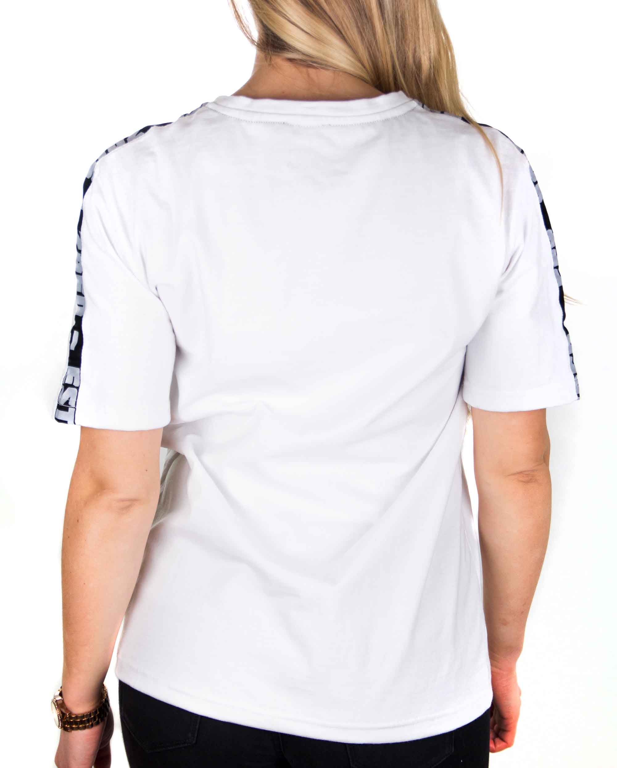 ZRED Origin Shirt in white for women, showcasing stylish design and high-quality cotton fabric.