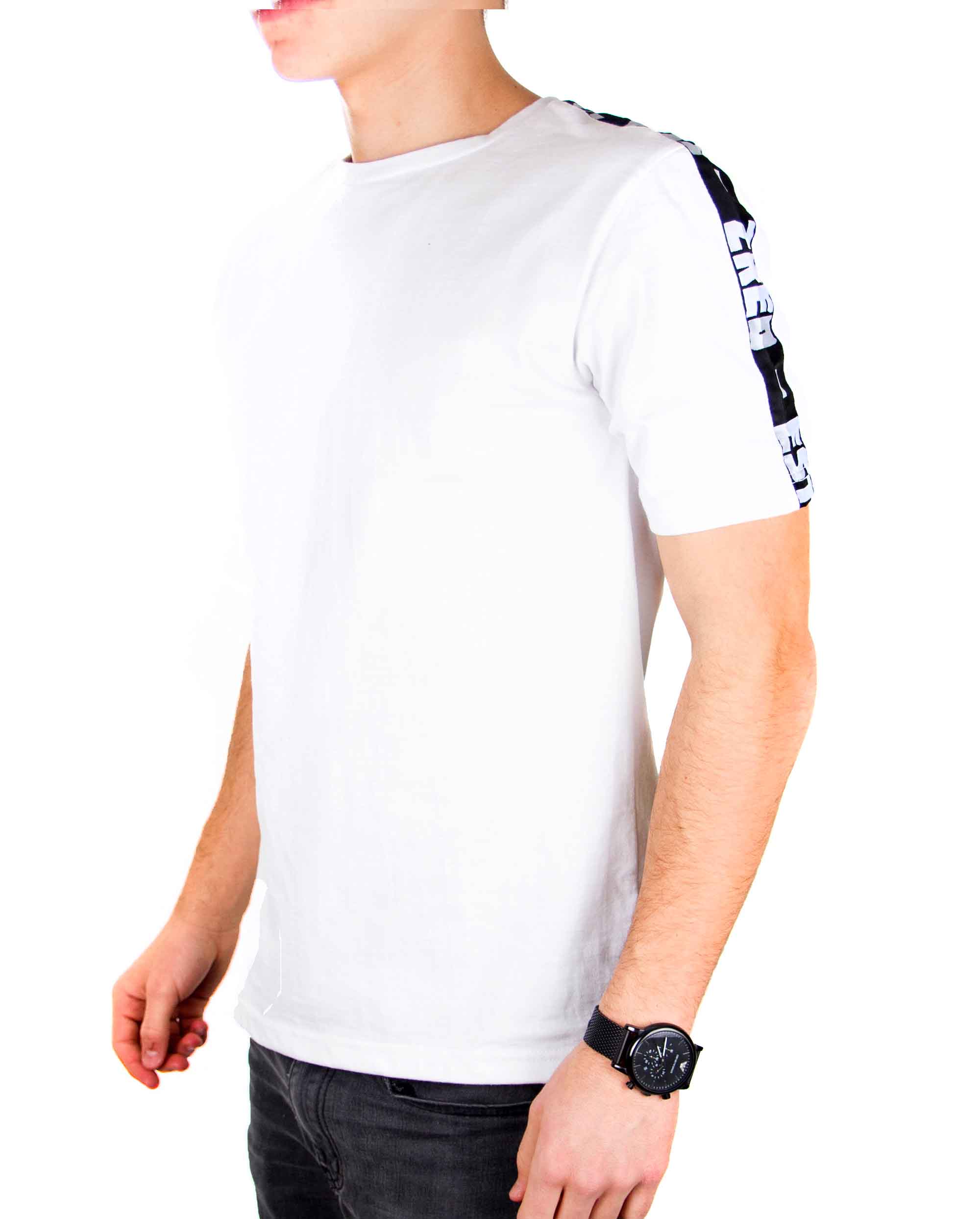 ZRED Origin Shirt in white for men, featuring a chest embroidered emblem and high-quality cotton fabric.