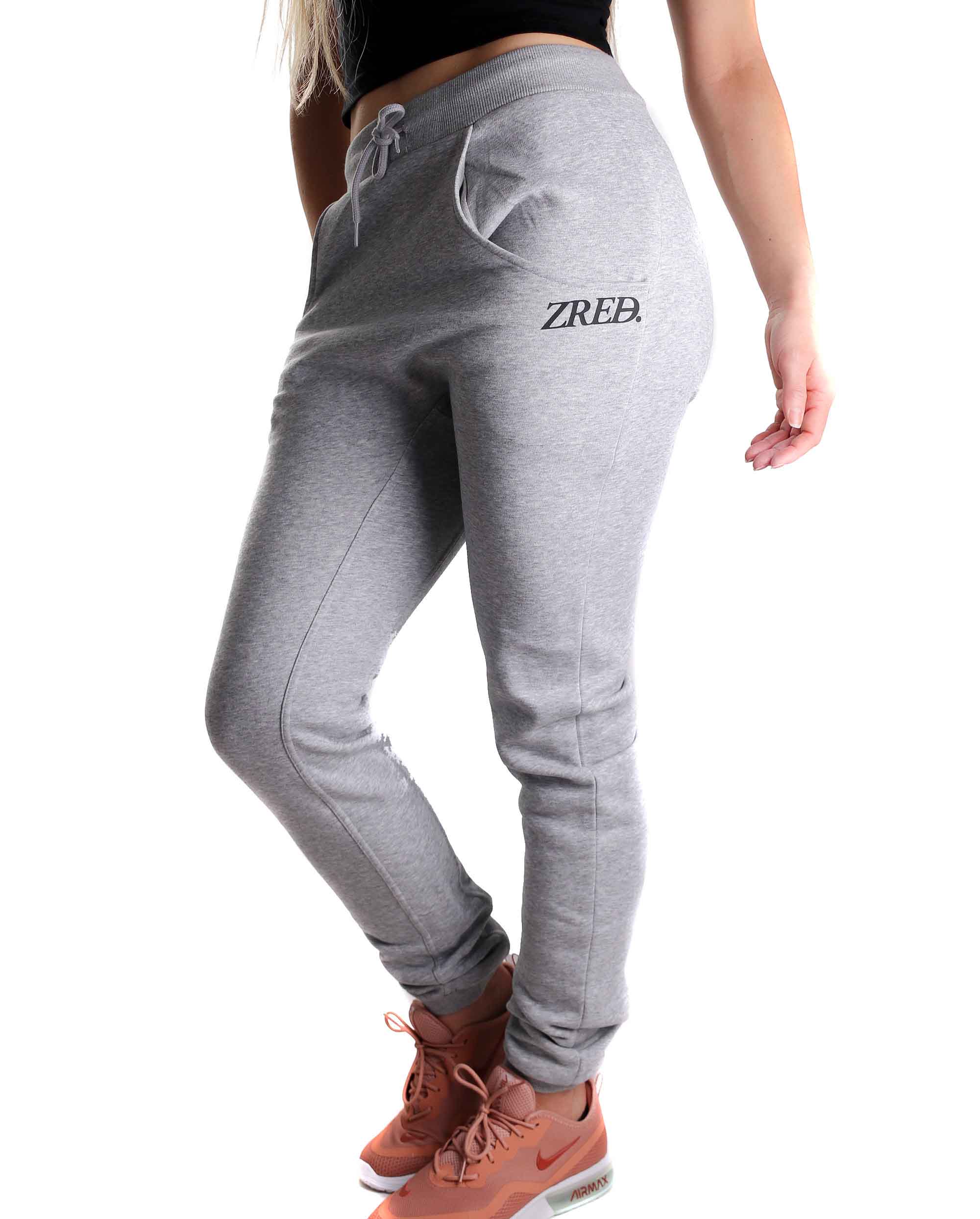 ZRED Sweatpants in Grau für Damen, aus hochwertiger Baumwoll-Polyester-Mischung, ideal für Sport und Freizeit.